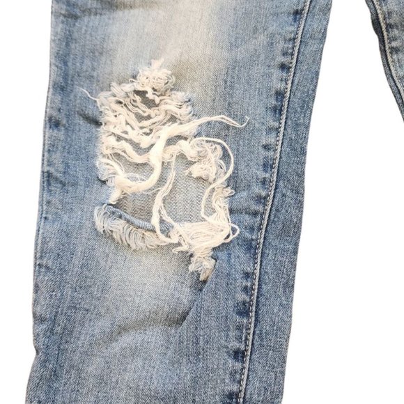 Hammer Jeans Women’s Los Angeles Blue Light Wash Distress High Rise Denim sz 3 - Picture 6 of 13